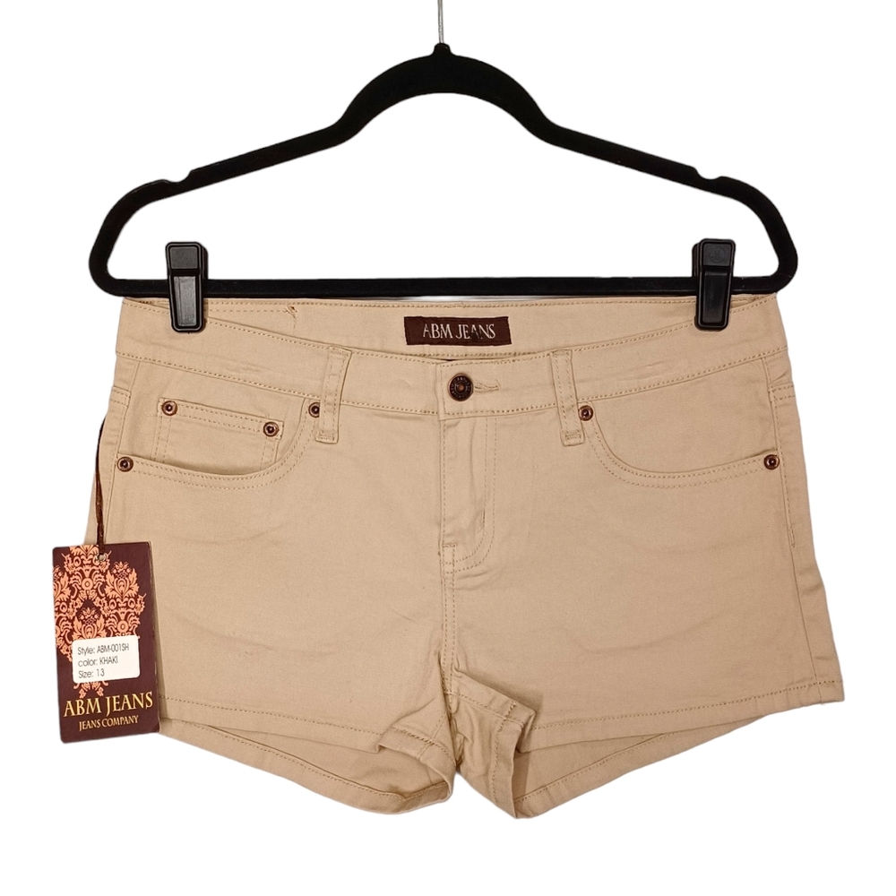 ABM JEANS Khaki Tan Shorts 13 NWT